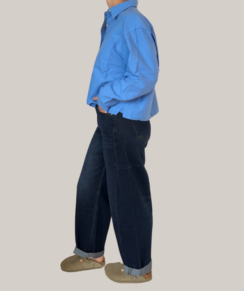 Jeans dark denim washed
