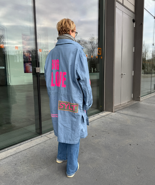 Parka Blau "Big Love" mit herausnehmbarem Winterfutter