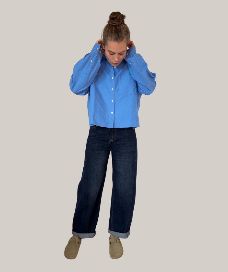 Jeans dark denim washed