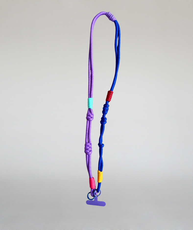 Handykette / Handyband lila, blau