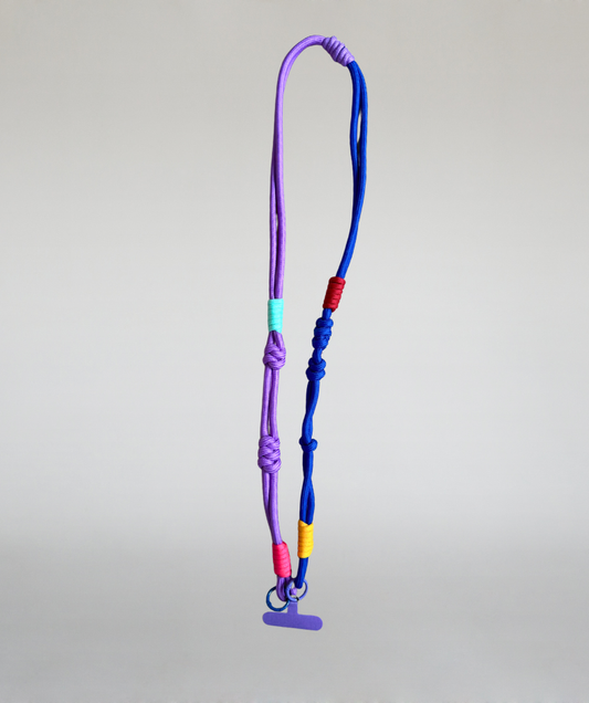 Handykette / Handyband lila, blau