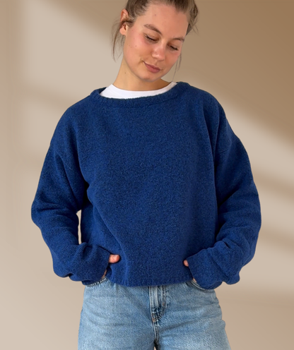 Strickpullover "Blau"