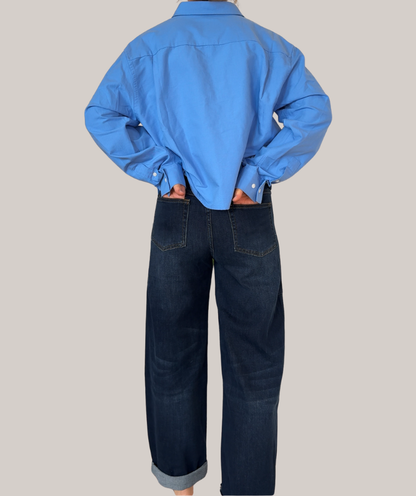 Jeans dark denim washed