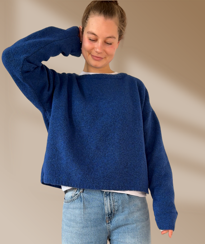 Strickpullover "Blau"