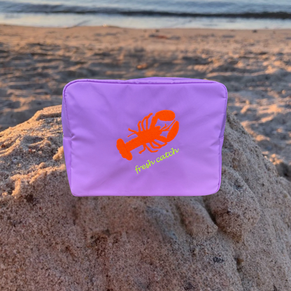 Kulturtasche / Beautycase Lilac  "fresh catch"