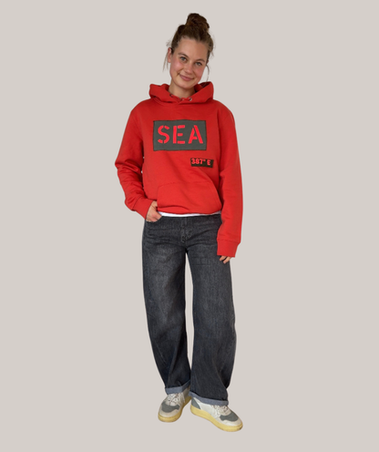 Jeans barrel leg  "grau"