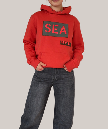 Hoodie paprika  "SEA“