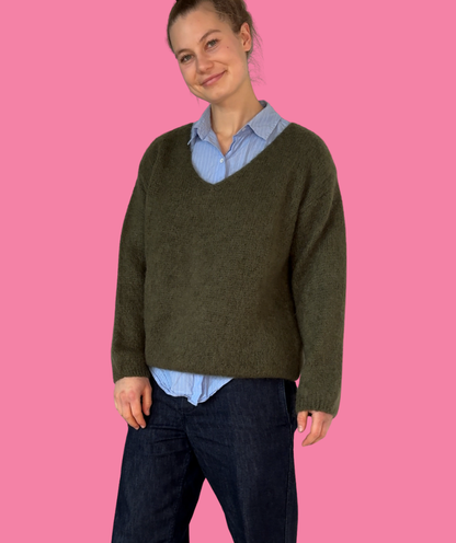 Strickpullover "Khaki"