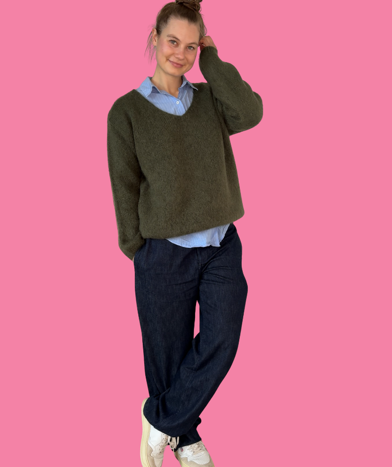 Strickpullover "Khaki"