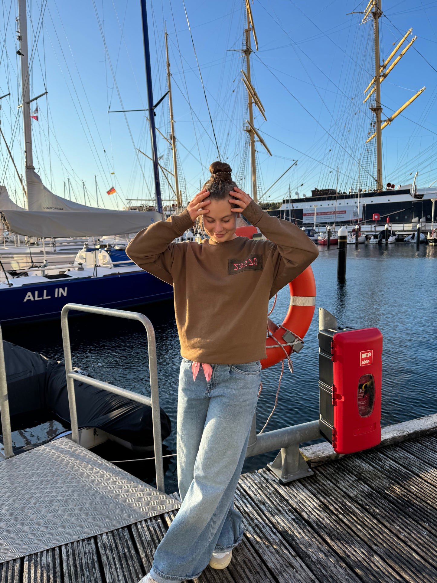 Sweatshirt Braun "Ocean Crew"