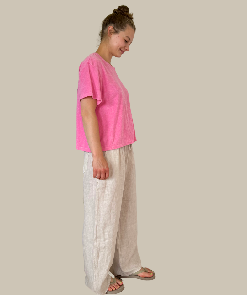 Frottee-Shirt "Pink" - Angebot mit gratis Motivwahl