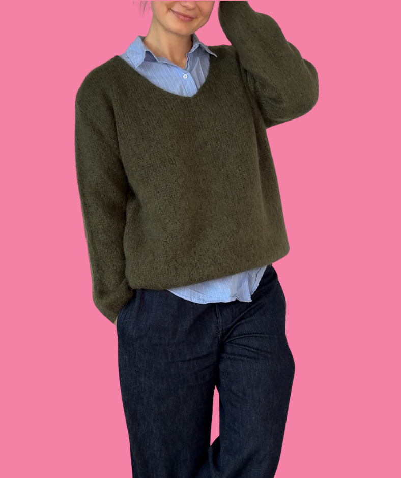 Strickpullover "Khaki"