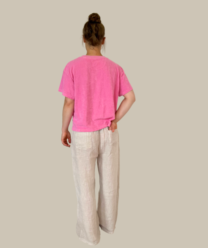 Frottee-Shirt "Pink" - Angebot mit gratis Motivwahl