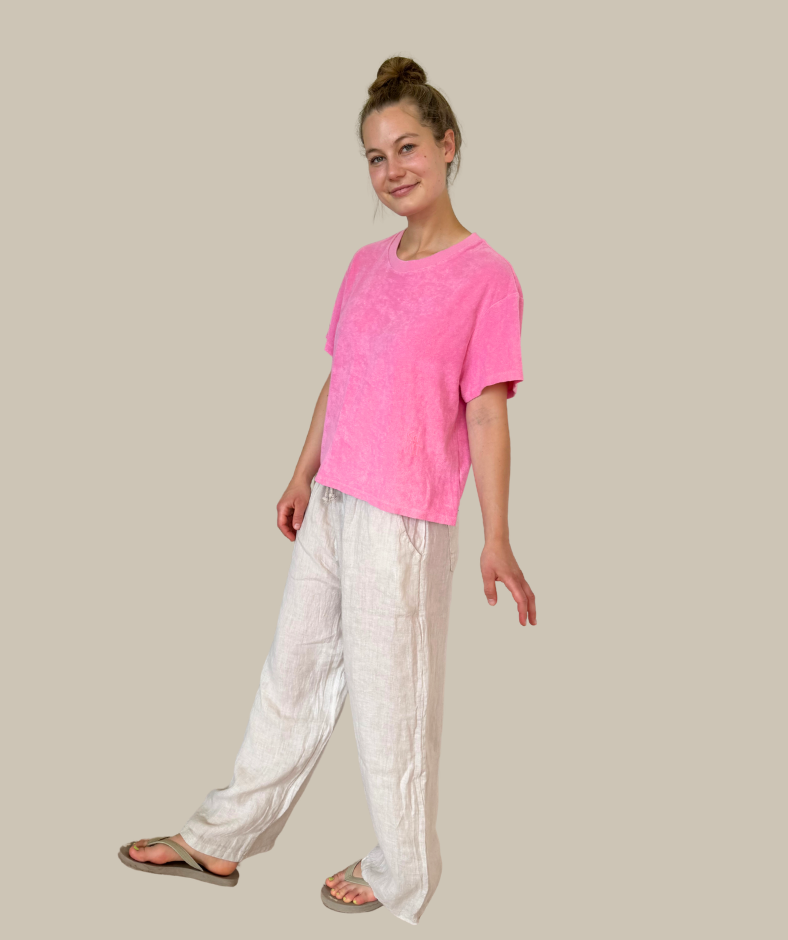 Frottee-Shirt "Pink" - Angebot mit gratis Motivwahl
