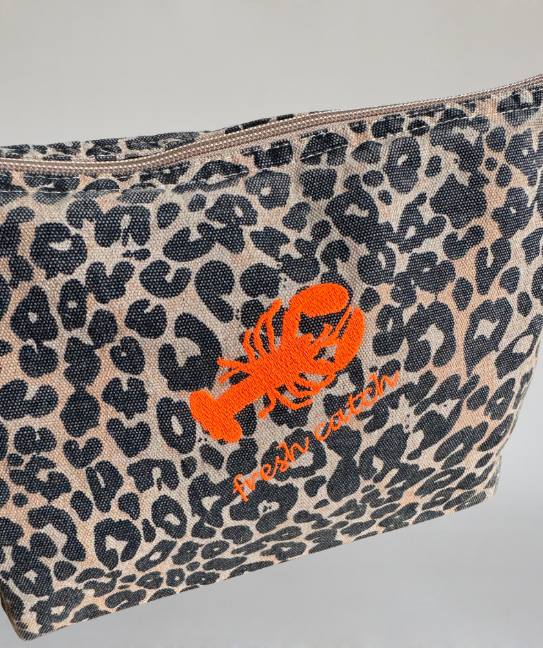 Kulturtasche Leo "fresh catch" orange
