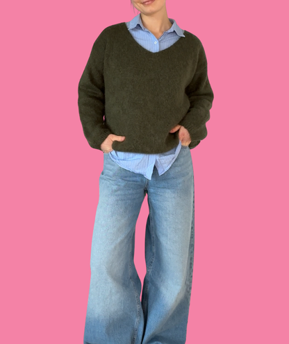 Strickpullover "Khaki"