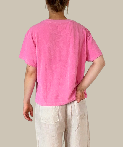 Frottee-Shirt "Pink" - Angebot mit gratis Motivwahl