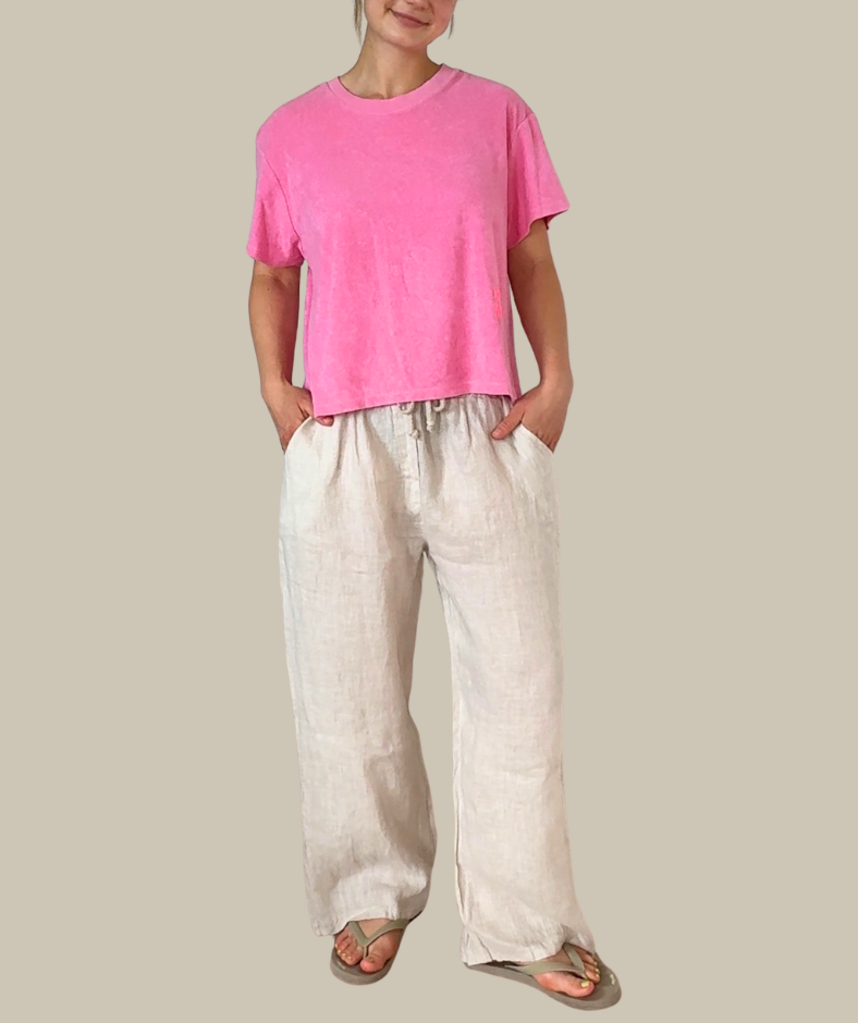 Frottee-Shirt "Pink" - Angebot mit gratis Motivwahl
