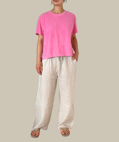 Frottee-Shirt "Pink" - Angebot mit gratis Motivwahl