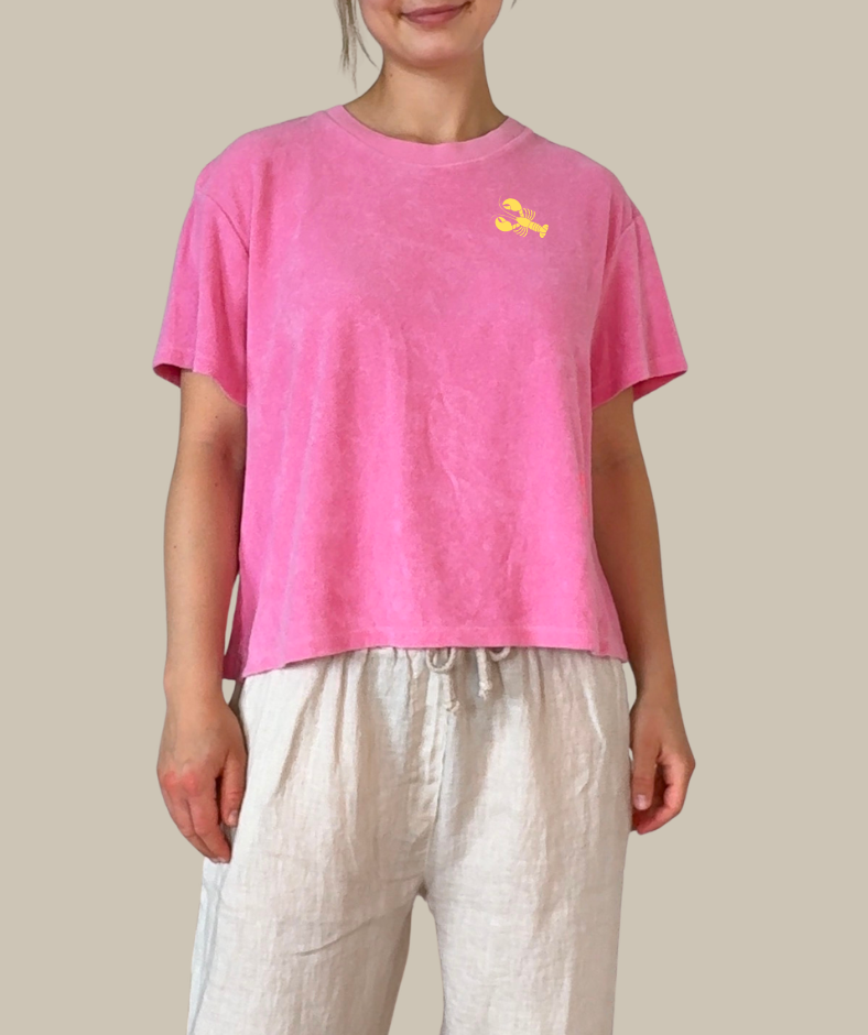Frottee-Shirt "Pink" - Angebot mit gratis Motivwahl