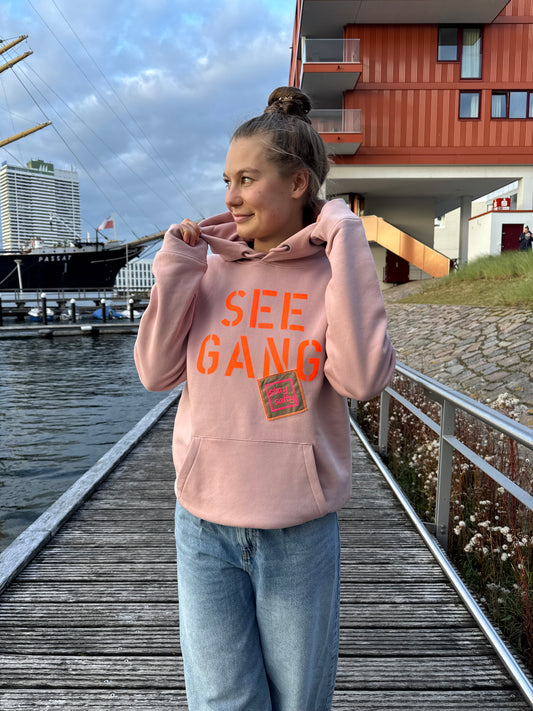 Hoodie Altrosa "Seegang“