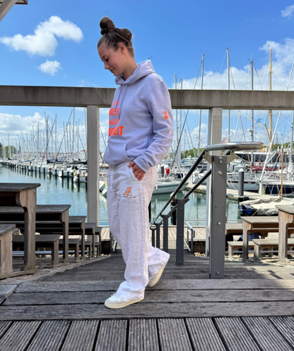 Hoodie lilac "Wind Meer Wellen Freiheit“