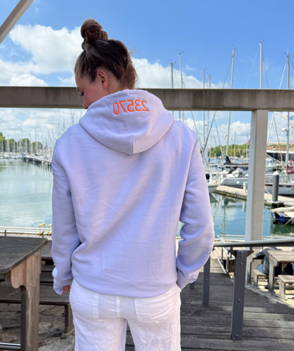 Hoodie lilac "Wind Meer Wellen Freiheit“