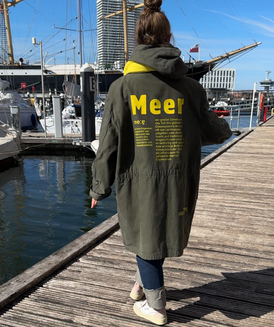 Parka UNIKAT "Meer" - Einzelstück