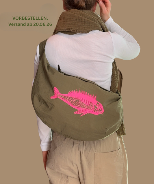Crossbodybag Khaki "Fisch"
