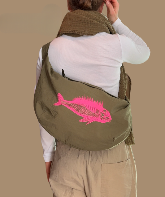 Crossbodybag Khaki "Fisch"