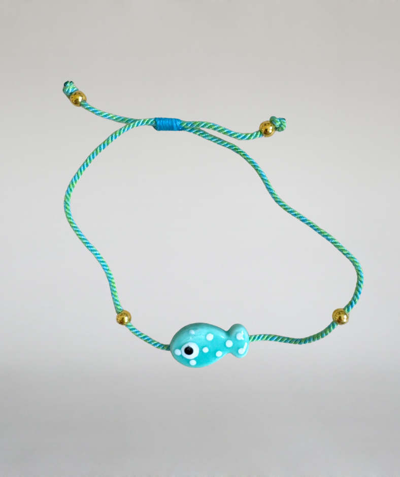 Armband Fisch türkis