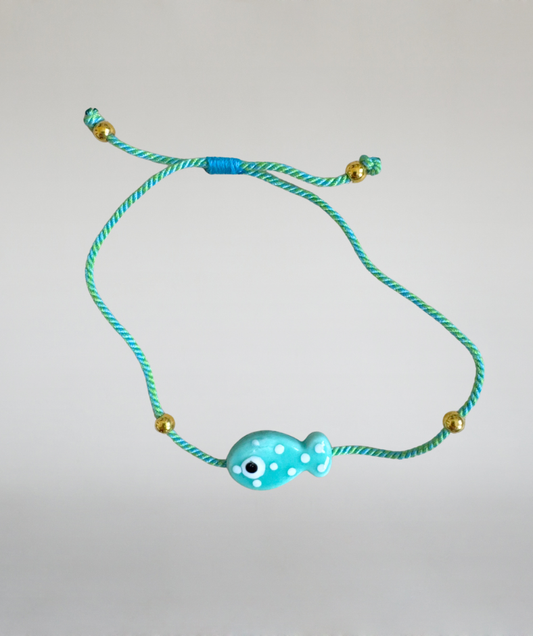 Armband Fisch türkis