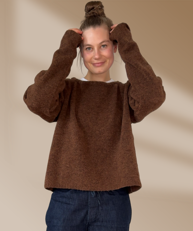 Strickpullover "Schoko Braun"