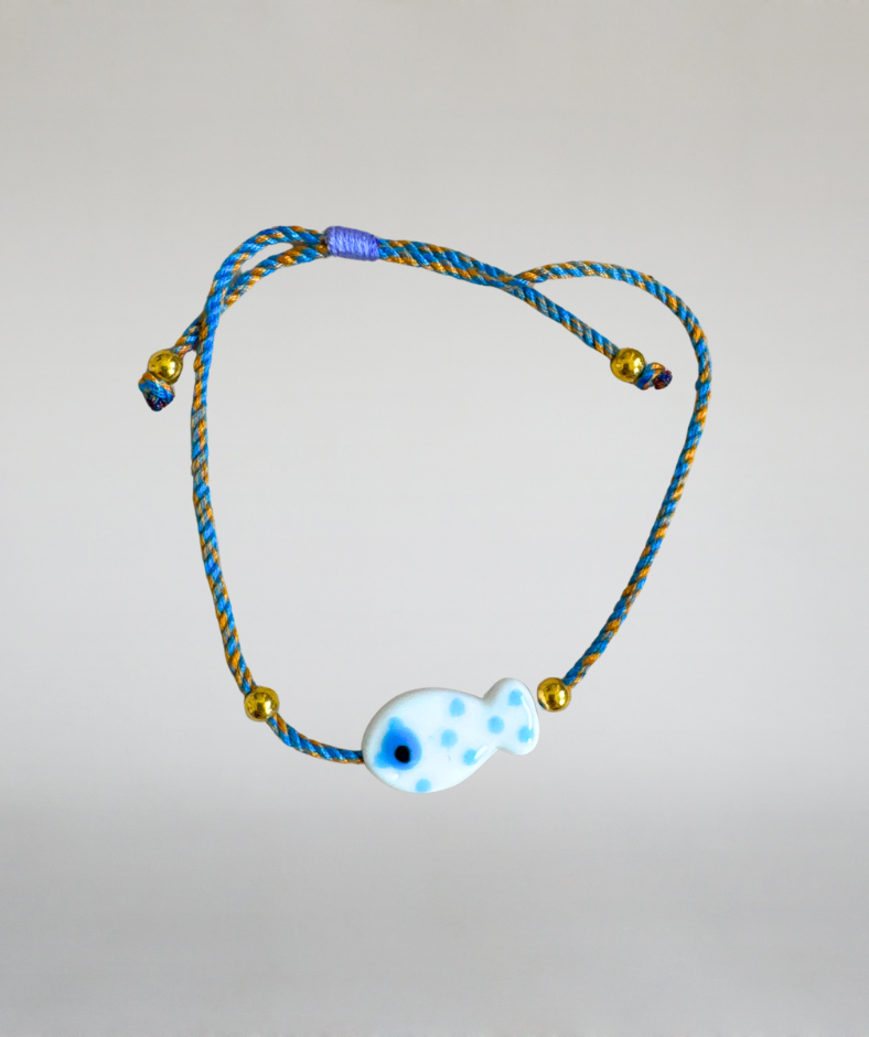 Armband Fisch blau
