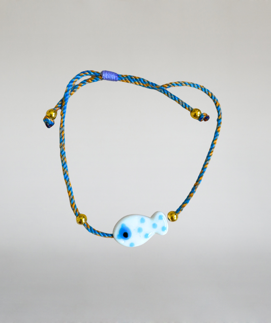 Armband Fisch blau