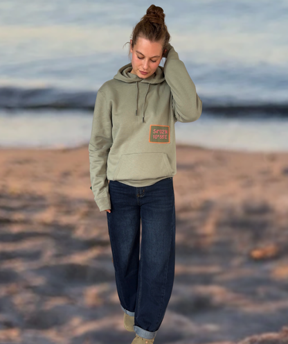 Hoodie vintage grün  "LANDGANG"
