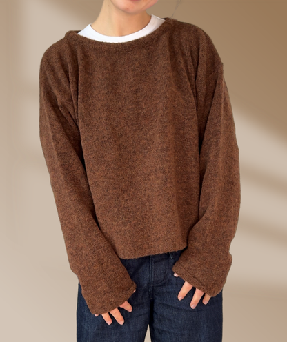 Strickpullover "Schoko Braun"