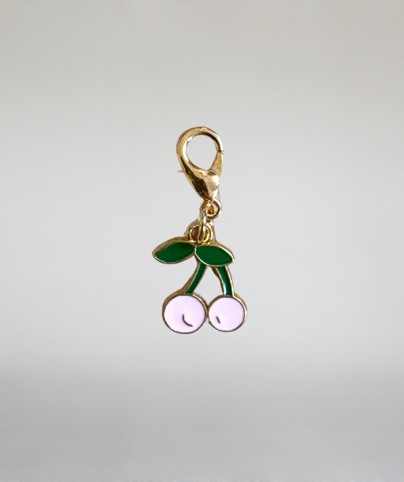 Schuh-, Taschenanhänger "Kirsche rosa"