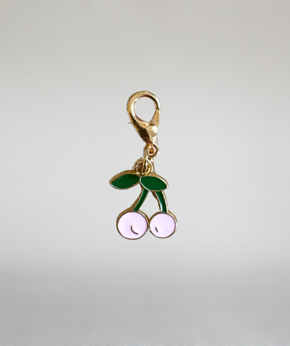 Schuh-, Taschenanhänger "Kirsche rosa"