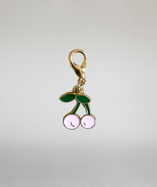 Schuh-, Taschenanhänger "Kirsche rosa"