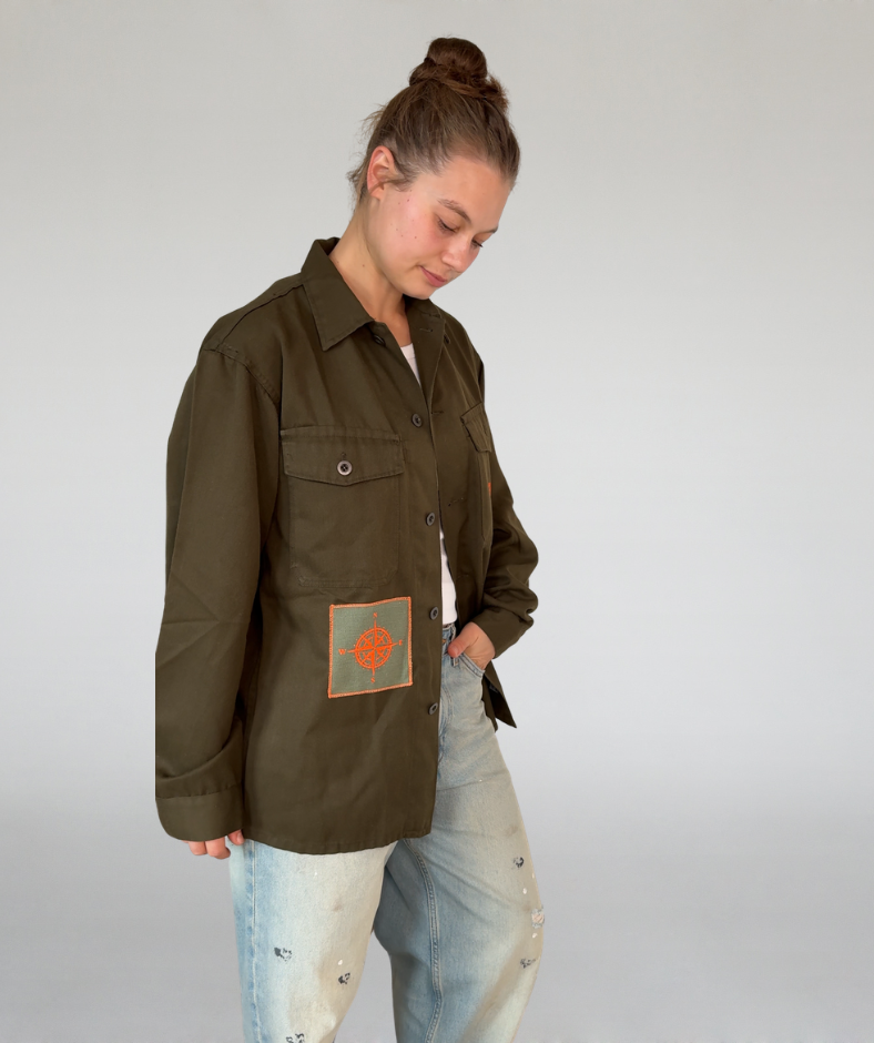 Overshirt braun "Anker"