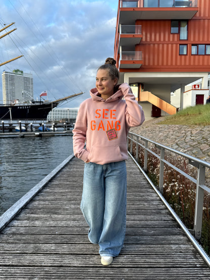 Hoodie Altrosa "Seegang“