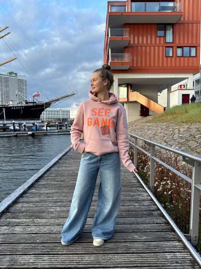 Hoodie Altrosa "Seegang“