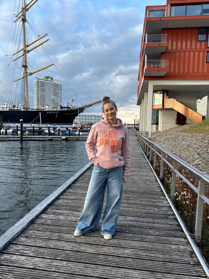 Hoodie Altrosa "Seegang“