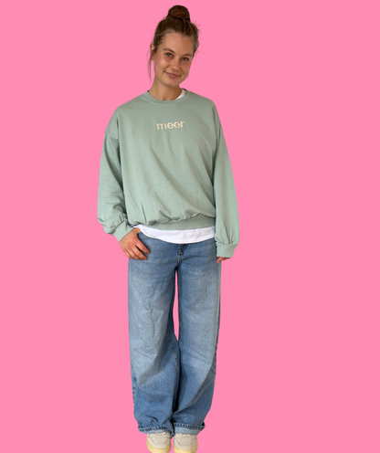 Sweatshirt boxy oversized "meer"