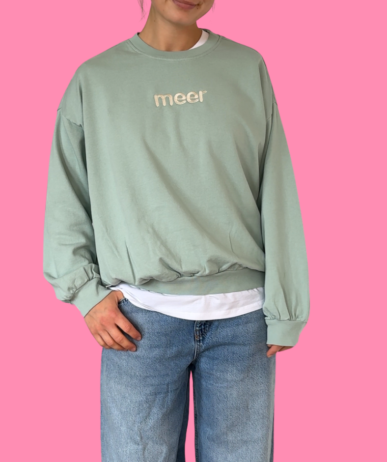 Sweatshirt boxy oversized "meer"
