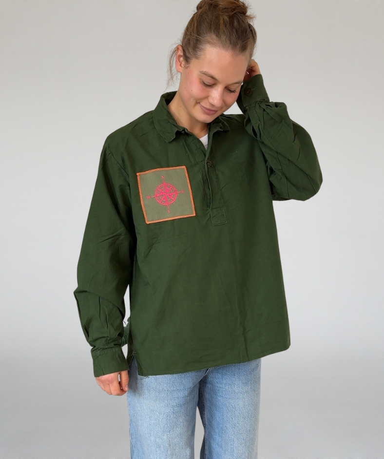 Bluse khaki "Landgang"