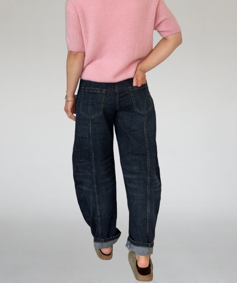 Jeans mit aufgesetzten Taschen