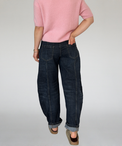 Jeans mit aufgesetzten Taschen