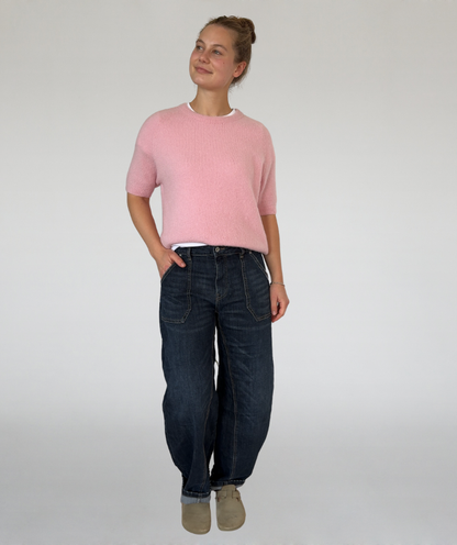 Jeans mit aufgesetzten Taschen